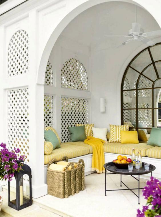 patio, dekoracje na patio, dekoracje do ogrodu, patio w stylu skandynawskim, patio w stylu orientalnym